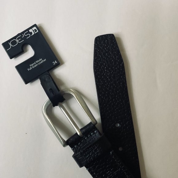 JOE'S JEANS Men's Hand Made Genuine Leather Belt NWT Size 34 - Picture 3 of 6